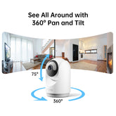 C2 5MP 360°  PTZ Wi-Fi Indoor Security  Camera with Human Tracking